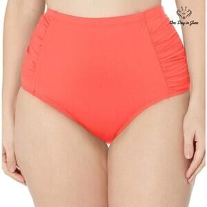 La Blanca Side Shirred High Waist Bikini Bottom Swimsuit Size 16W